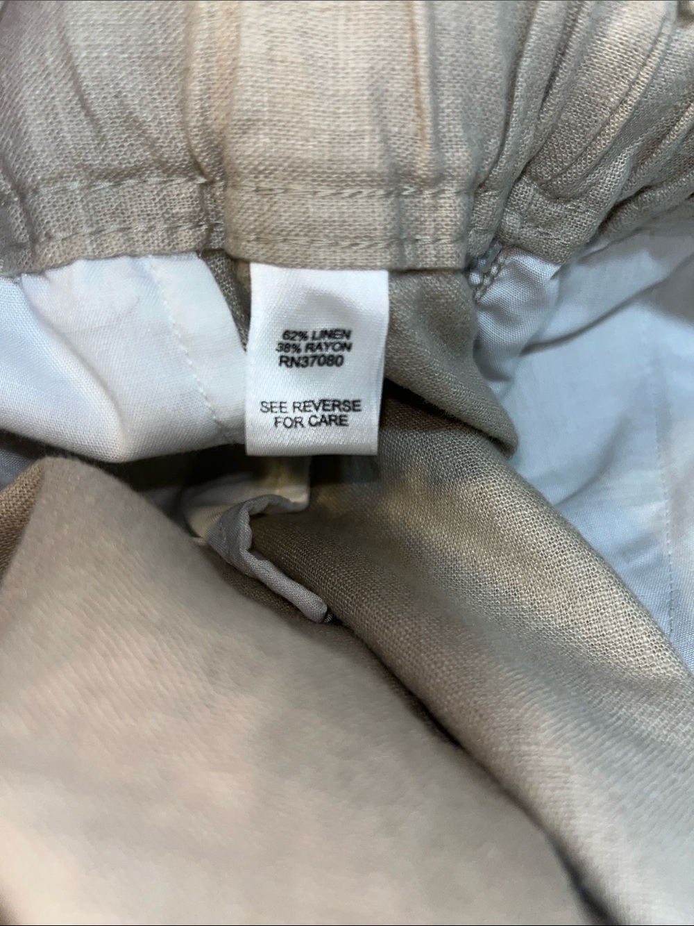 Cato Women's Tan Drawstring Bermuda Shorts size 18/20W - Picture 5 of 5